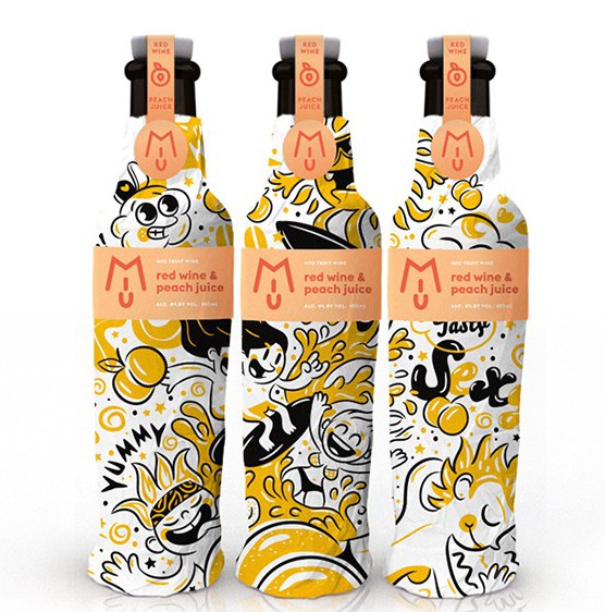 Miu Fruit Wine Packaging Design Looks Great Aterietateriet Food Culture